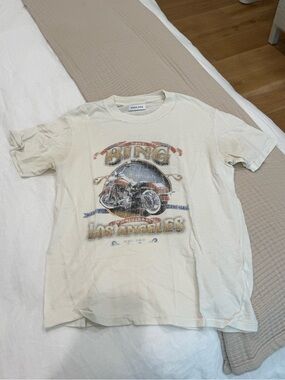 Anine Bing Cream Organic Cotton Tee - Minimal Label
